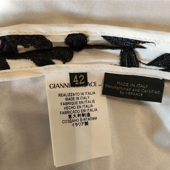 Versace 2012 Fall/Winter Runway Gothic Macrame Cross Cocktail Dress Size 6 NWT - Picture 9 of 10